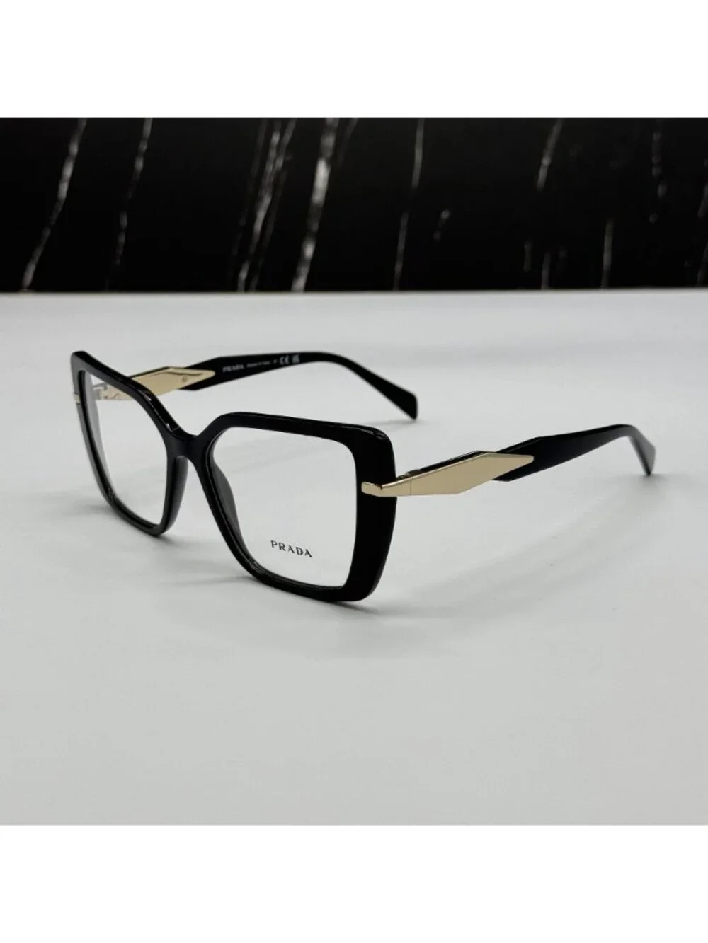 NWT Prada PR03ZV 1AB1O1 Black Butterfly Women Eyeglasses PR 03ZV